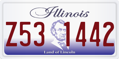 IL license plate Z531442