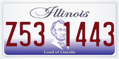 IL license plate Z531443