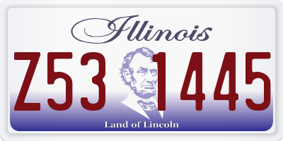 IL license plate Z531445