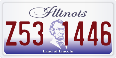 IL license plate Z531446