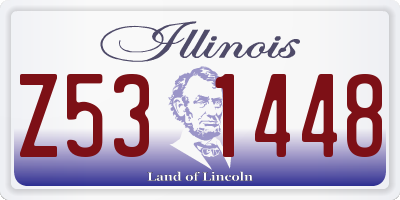 IL license plate Z531448