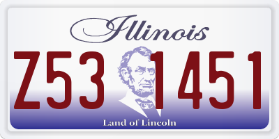 IL license plate Z531451