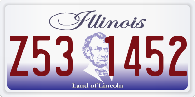 IL license plate Z531452