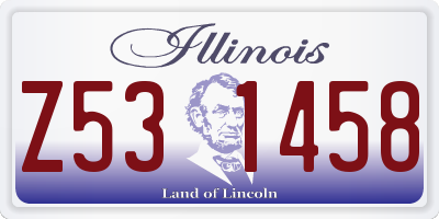 IL license plate Z531458