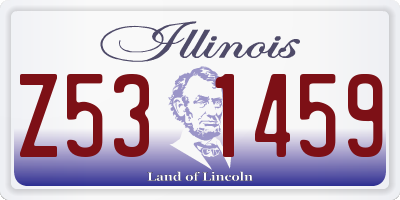 IL license plate Z531459