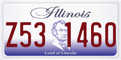 IL license plate Z531460
