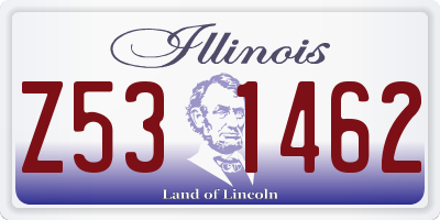 IL license plate Z531462