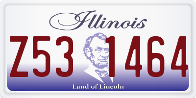 IL license plate Z531464