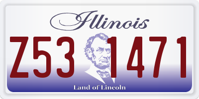 IL license plate Z531471