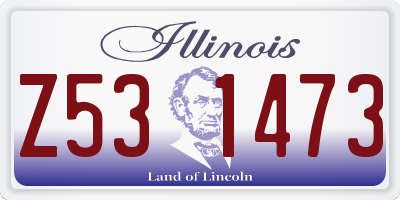 IL license plate Z531473