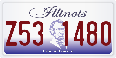 IL license plate Z531480