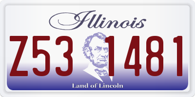 IL license plate Z531481
