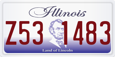 IL license plate Z531483