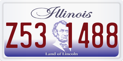 IL license plate Z531488