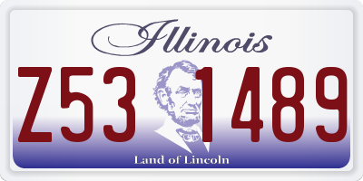 IL license plate Z531489