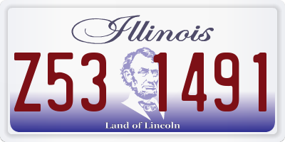 IL license plate Z531491