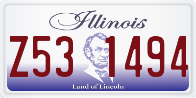 IL license plate Z531494