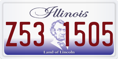 IL license plate Z531505