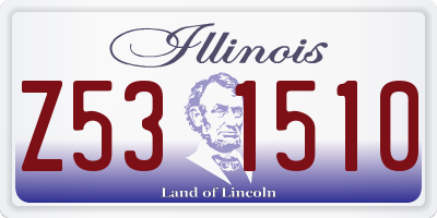 IL license plate Z531510