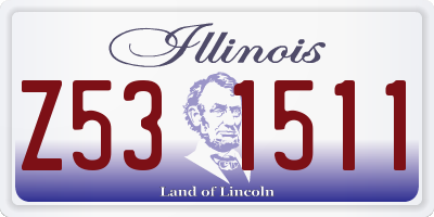 IL license plate Z531511