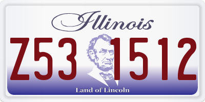 IL license plate Z531512