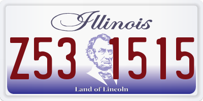 IL license plate Z531515