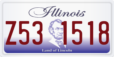 IL license plate Z531518
