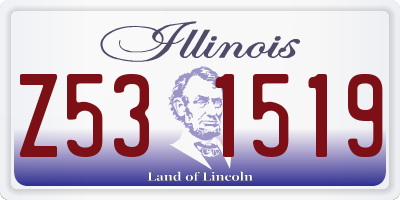 IL license plate Z531519