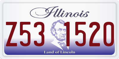 IL license plate Z531520