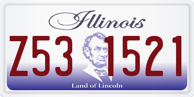 IL license plate Z531521