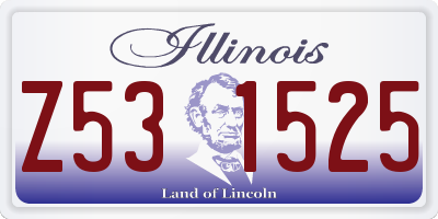 IL license plate Z531525