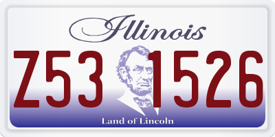 IL license plate Z531526