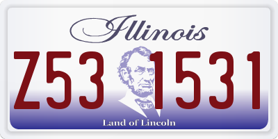 IL license plate Z531531