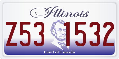IL license plate Z531532