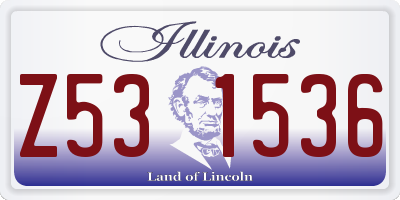 IL license plate Z531536
