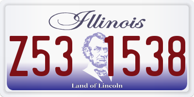 IL license plate Z531538
