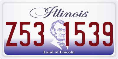 IL license plate Z531539