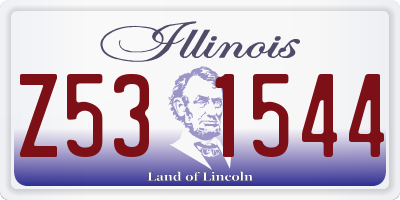 IL license plate Z531544