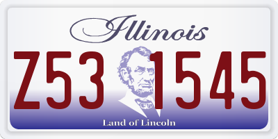 IL license plate Z531545
