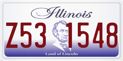 IL license plate Z531548
