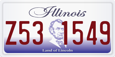 IL license plate Z531549