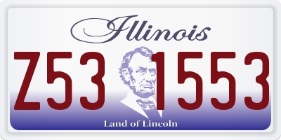 IL license plate Z531553