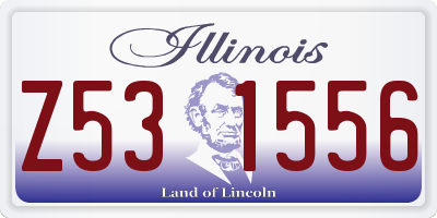 IL license plate Z531556