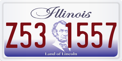 IL license plate Z531557