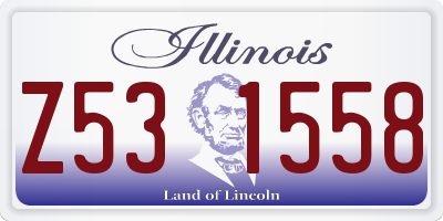 IL license plate Z531558
