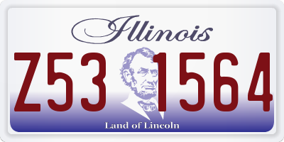 IL license plate Z531564