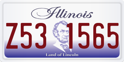 IL license plate Z531565