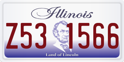 IL license plate Z531566
