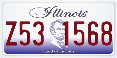 IL license plate Z531568
