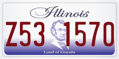 IL license plate Z531570